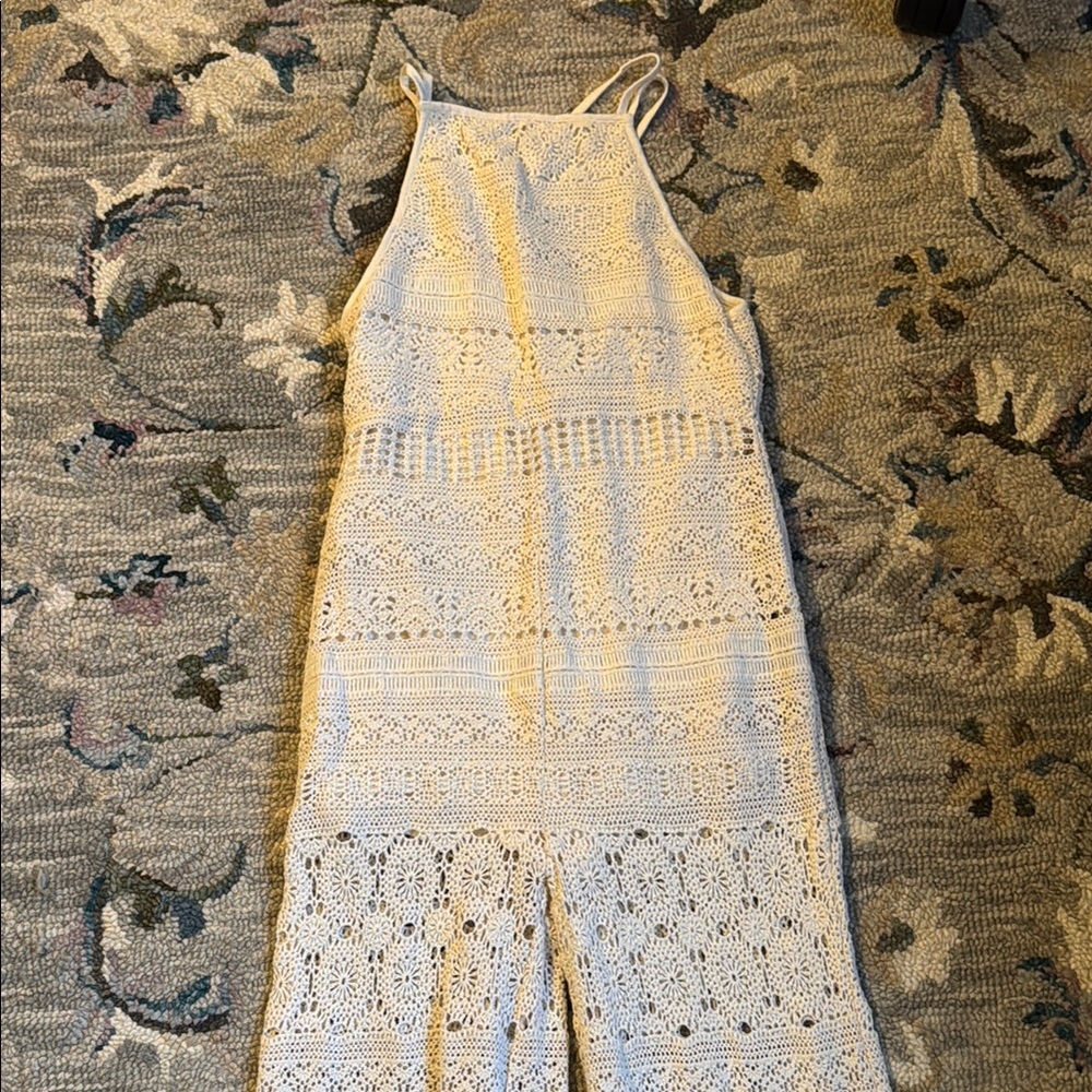 Elegant Cream Lace Jumpsuit